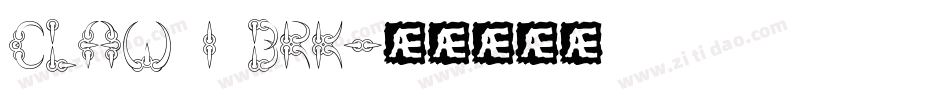CLAW 1 BRK字体转换